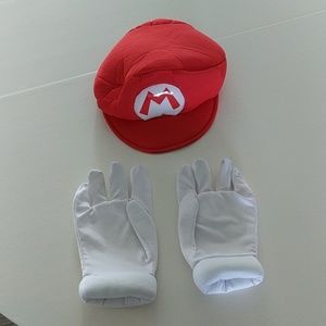 Mario hat and gloves